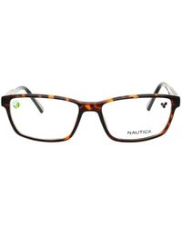 Nautica - Tortoiseshell-Effect Rectangle-Frame Glasses - Lyst