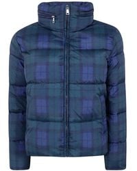 Ralph Lauren - Blackwatch Tartan Quilted Puffer Jacket - Lyst