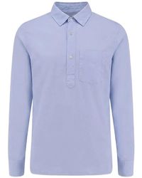 Aspesi - Chest-Pocket Long-Sleeve Polo - Lyst
