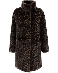 Apparis - Leopard-Pattern Coat - Lyst