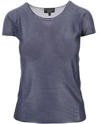 Emporio Armani - Gestreiftes T-Shirt - Lyst