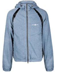 Amiri - Logo-print Denim Track Jacket - Lyst