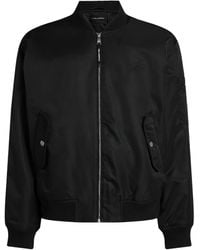 Karl Lagerfeld - Bomberjacke mit Logo-Stickerei - Lyst