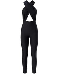 ANDAMANE - Hola Halterneck Cut-Out Jumpsuit - Lyst
