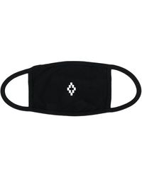 Marcelo Burlon Maske mit Logo-Print - Schwarz