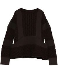 Sacai - Wool Knit Pullover - Lyst
