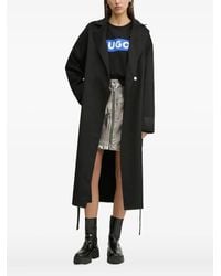 HUGO - ベルテッド ラペルコート - Lyst