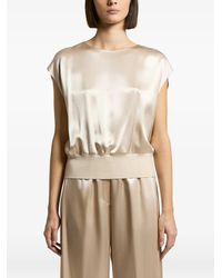 Peserico - Satin-Finish Blouse - Lyst
