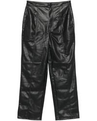 DKNY - Faux-Leather Trousers - Lyst