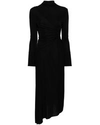 Victoria Beckham - Twist-front Draped Maxi Dress - Lyst