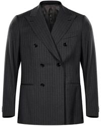 Caruso - Pinstriped Double-Breasted Suit - Lyst