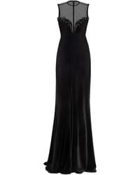 Gemy Maalouf - Bead-Embellished Velvet Dress - Lyst