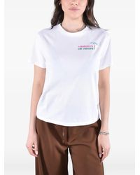 MC2 Saint Barth - T-Shirt Emilie À Logo Brodé - Lyst