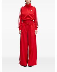 adidas - Firebird Side-Stripe Zip-Up Sweatshirt - Lyst