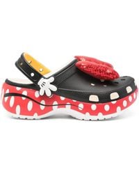 Crocs™ - X Disney Minnie Mouse Classic Platform Clog Mules - Lyst