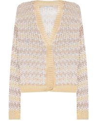 Peserico - Open-Knit Cardigan - Lyst