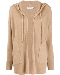 Calvin Klein Cardigan mit Kapuze - Braun