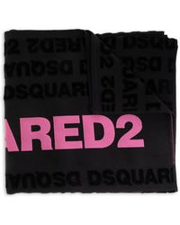 DSquared² - Serviette De Bain À Logo Imprimé - Lyst