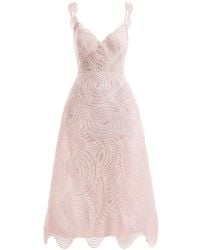 Gemy Maalouf - Embroidered Cage-Effect Dress - Lyst