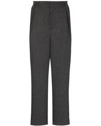Holzweiler Lupa Straight-leg Knitted Pants - Gray