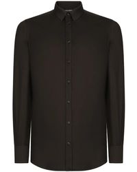 Dolce & Gabbana - Long-Sleeve Cotton-Blend Shirt - Lyst