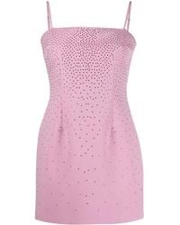 Blumarine - Rhinestone-Embellished Mini Dress - Lyst