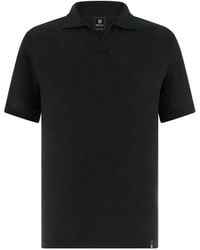 BOGGI - Stretch Linen Jersey Polo Shirt - Lyst