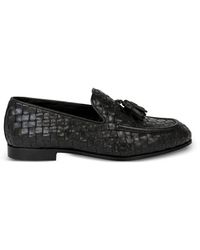 Franzese Collection - Woven-Leather Tassel Loafers - Lyst