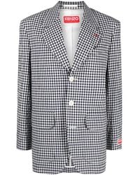 KENZO - Blazer A Cuadros Gingham Con Botones - Lyst