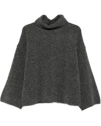 Yerse - Roll-Neck Wide-Sleeve Sweater - Lyst