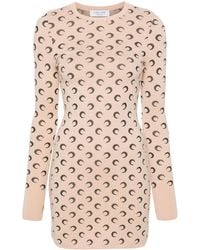 Marine Serre - Vestido corto con estampado Crescent Moon - Lyst