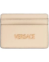 Versace - Logo-Lettering Card Holder - Lyst