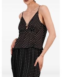 SIMONA CORSELLINI - Polka-Dot Button-Detail Top - Lyst