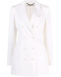 Stella McCartney - Double-Breasted Crepe Blazer - Lyst