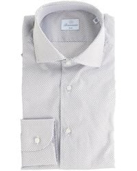 BRANCACCIO - Micro-Patterned Slim-Fit Shirt - Lyst
