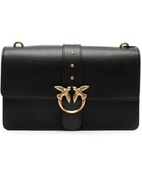 Pinko - Small Love One Classic Leather Shoulder Bag - Lyst