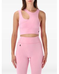 On Shoes - Studio Cropped Top Met Uitgesneden Details - Lyst