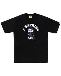 A Bathing Ape - Glitch Woodland Camo College T-Shirt - Lyst