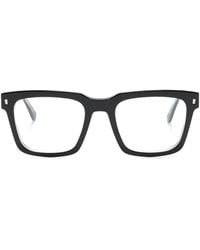 DSquared² - Icon Square-Frame Glasses - Lyst
