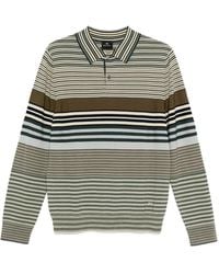 Paul Smith - Striped Long-Sleeve Polo Shirt - Lyst