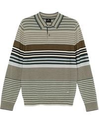 Paul Smith - Striped Long-Sleeve Polo Shirt - Lyst