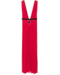 ROSERRY - Santorini Pleated V-Neck Maxi Dress - Lyst