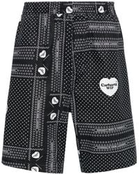 Carhartt - Heart Bandana Cotton Shorts - Lyst