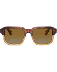 Giorgio Armani - Tinteds-lens Rectangle-frame Sunglasses - Lyst