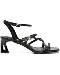 SERGIO MORETTI FIRENZE - Strappy Cutout-Heel Sandals - Lyst