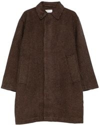Universal Works - Houndstooth-Pattern Coat - Lyst