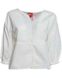 ..,merci - Bobble-Trim Ruched Blouse - Lyst