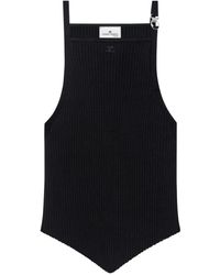Courreges - Top sin mangas con dobladillo de pico - Lyst