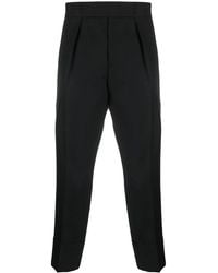SAPIO - Pleated Cropped Trousers - Lyst