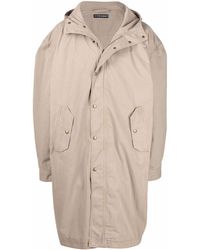 Y. Project Wide-style Hooded Coat - Natural